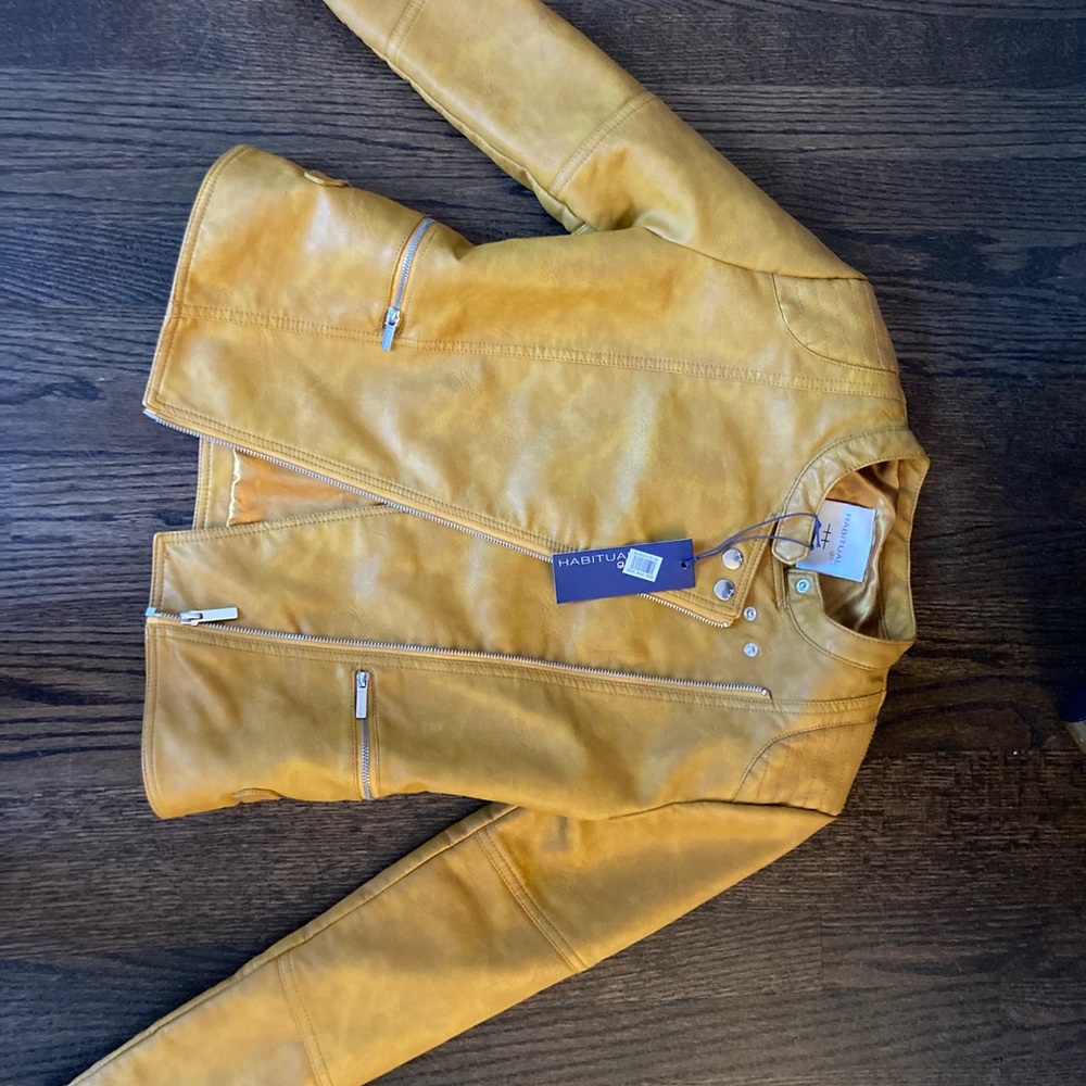 Faux leather jacket